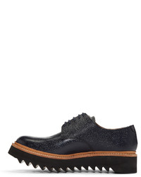 dunkelblaue Leder Derby Schuhe von Grenson