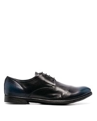 dunkelblaue Leder Derby Schuhe von Officine Creative