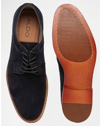 dunkelblaue Leder Derby Schuhe von Aldo