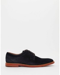 dunkelblaue Leder Derby Schuhe von Aldo