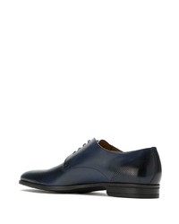 dunkelblaue Leder Derby Schuhe von BOSS