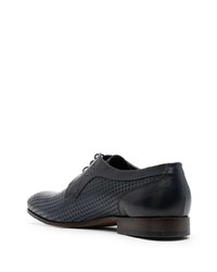 dunkelblaue Leder Derby Schuhe von Baldinini