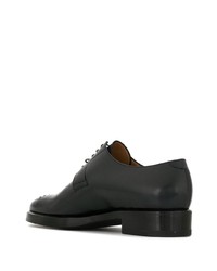 dunkelblaue Leder Derby Schuhe von Namacheko