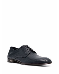 dunkelblaue Leder Derby Schuhe von Casadei