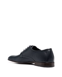 dunkelblaue Leder Derby Schuhe von Casadei