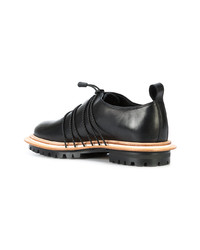 dunkelblaue Leder Derby Schuhe von Hender Scheme