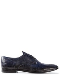 dunkelblaue Leder Derby Schuhe von Premiata