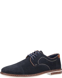 dunkelblaue Leder Derby Schuhe von Rieker