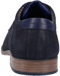 dunkelblaue Leder Derby Schuhe von S.OLIVER RED LABEL