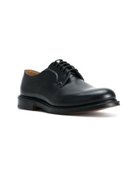 dunkelblaue Leder Derby Schuhe von Church's