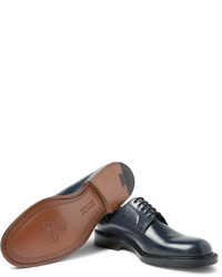 dunkelblaue Leder Derby Schuhe von Church's