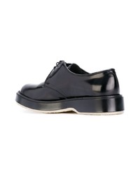 dunkelblaue Leder Derby Schuhe von Adieu Paris