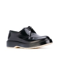 dunkelblaue Leder Derby Schuhe von Adieu Paris