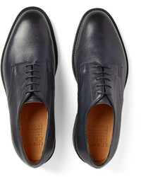 dunkelblaue Leder Derby Schuhe von Edward Green