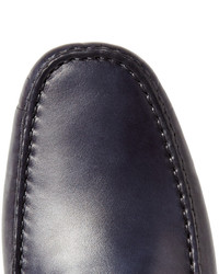 dunkelblaue Leder Mokassins von Tod's