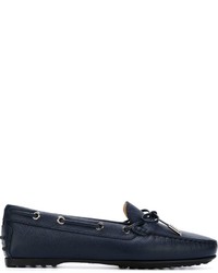 dunkelblaue Leder Mokassins von Tod's