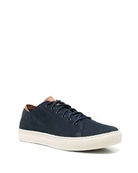 dunkelblaue Leder niedrige Sneakers von Timberland