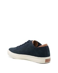 dunkelblaue Leder niedrige Sneakers von Timberland