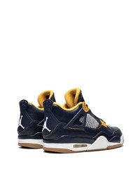 dunkelblaue Leder niedrige Sneakers von Jordan