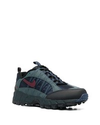 dunkelblaue Leder niedrige Sneakers von Nike