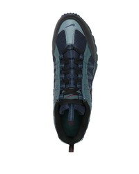 dunkelblaue Leder niedrige Sneakers von Nike