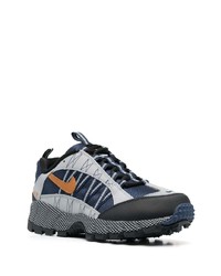 dunkelblaue Leder niedrige Sneakers von Nike