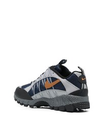 dunkelblaue Leder niedrige Sneakers von Nike