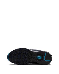 dunkelblaue Leder niedrige Sneakers von Nike