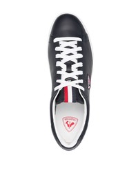 dunkelblaue Leder niedrige Sneakers von Rossignol