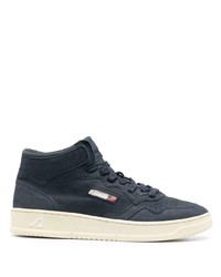 dunkelblaue Leder niedrige Sneakers von AUTRY