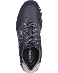 dunkelblaue Leder niedrige Sneakers von Bama