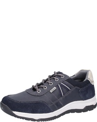 dunkelblaue Leder niedrige Sneakers von Bama