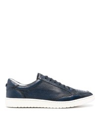 dunkelblaue Leder niedrige Sneakers von Barrett