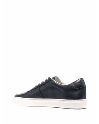 dunkelblaue Leder niedrige Sneakers von Common Projects