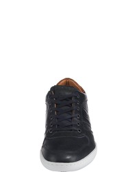 dunkelblaue Leder niedrige Sneakers von Bjorn Borg