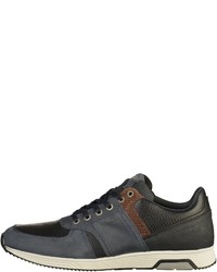 dunkelblaue Leder niedrige Sneakers von Bjorn Borg