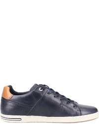 dunkelblaue Leder niedrige Sneakers von Bjorn Borg