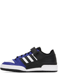 dunkelblaue Leder niedrige Sneakers von adidas Originals