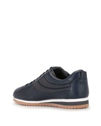 dunkelblaue Leder niedrige Sneakers von Bally