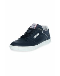 dunkelblaue Leder niedrige Sneakers von Camp David