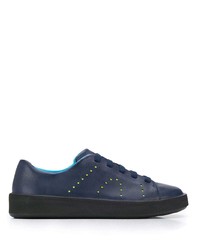 dunkelblaue Leder niedrige Sneakers von Camper