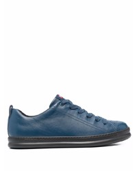 dunkelblaue Leder niedrige Sneakers von Camper