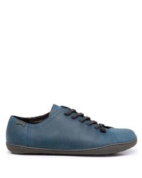 dunkelblaue Leder niedrige Sneakers von Camper