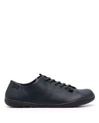 dunkelblaue Leder niedrige Sneakers von Camper