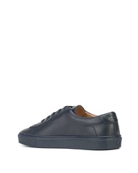 dunkelblaue Leder niedrige Sneakers von Koio