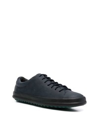dunkelblaue Leder niedrige Sneakers von Camper