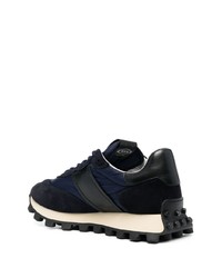 dunkelblaue Leder niedrige Sneakers von Tod's