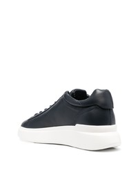 dunkelblaue Leder niedrige Sneakers von Hogan