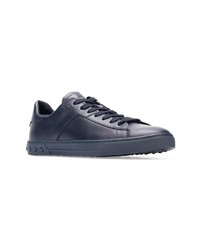 dunkelblaue Leder niedrige Sneakers von Tod's