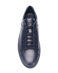 dunkelblaue Leder niedrige Sneakers von Tod's